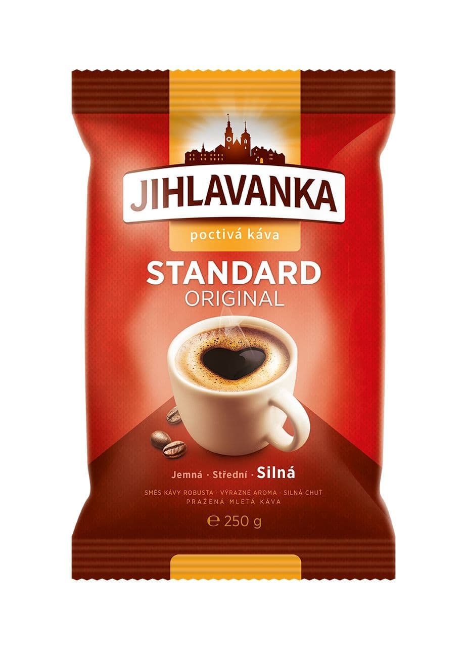 Jihlavanka Standard original pražená mletá káva 250 g