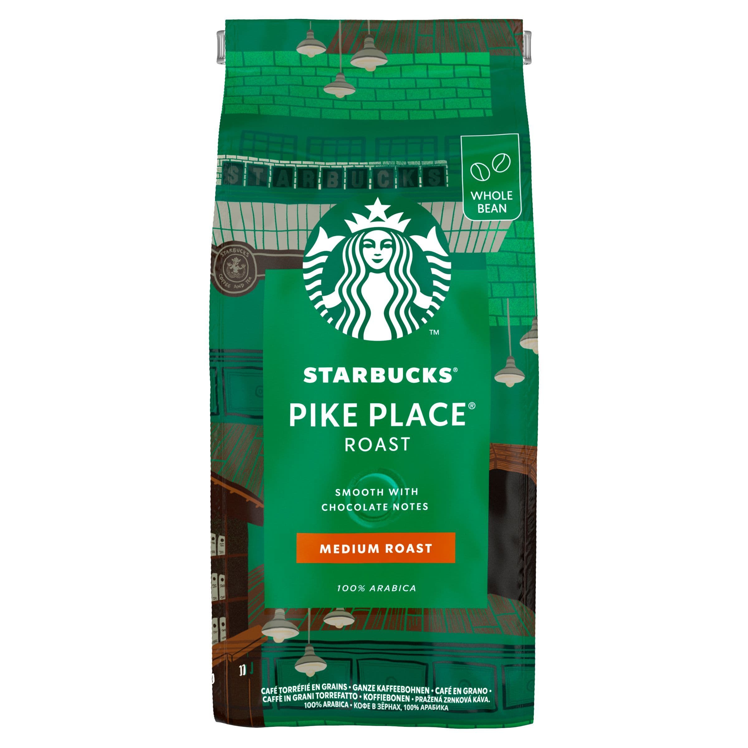 Starbucks Pike Place Espresso Roast Zrnková káva 450g