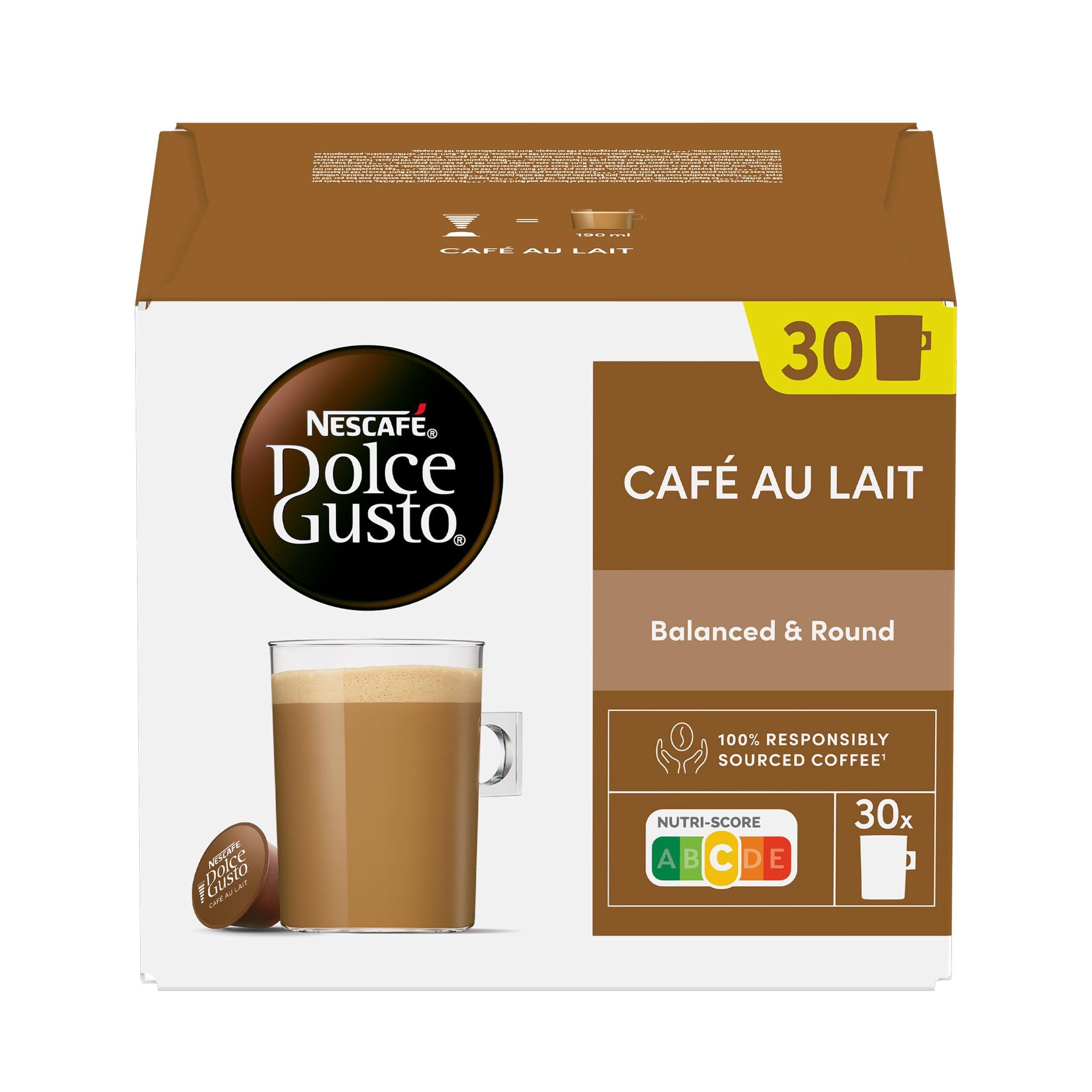 Nescafé Dolce Gusto Café au Lait kávové kapsle 30ks 300 g