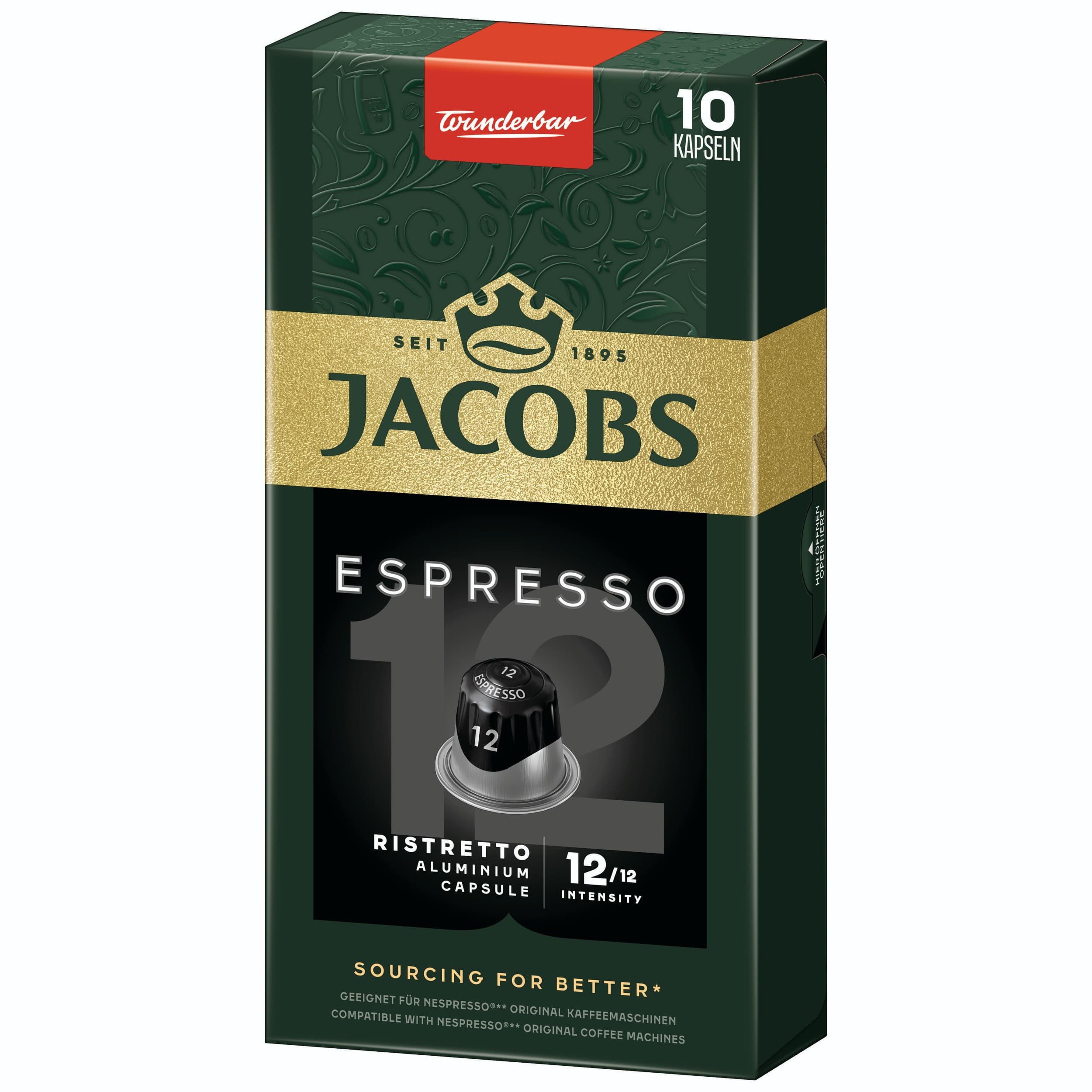 Jacobs Espresso Ristretto Intenzita 12 10 ks