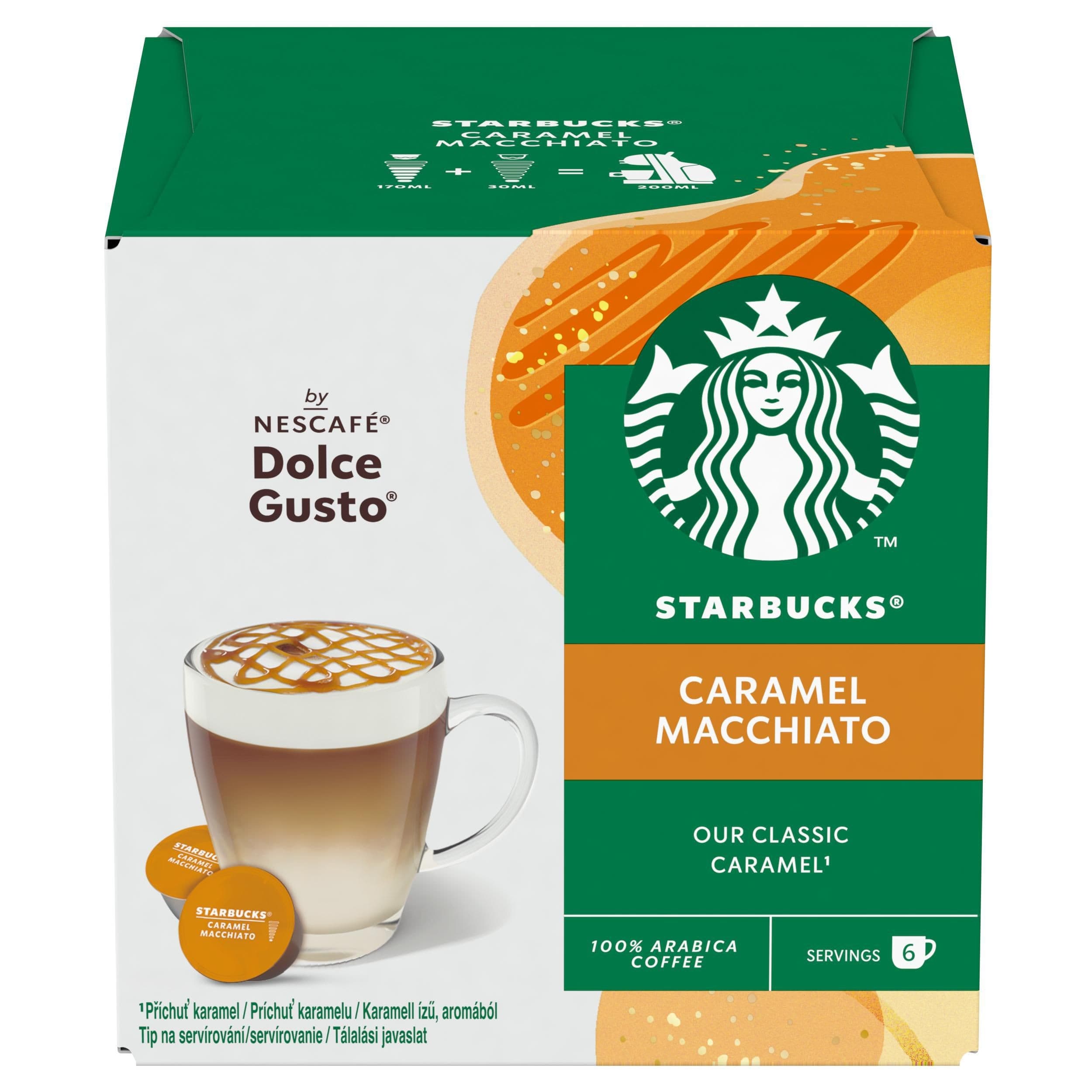 Starbucks Caramel Macchiato by Nescafé Dolce Gusto Kávové kapsle 12 ks