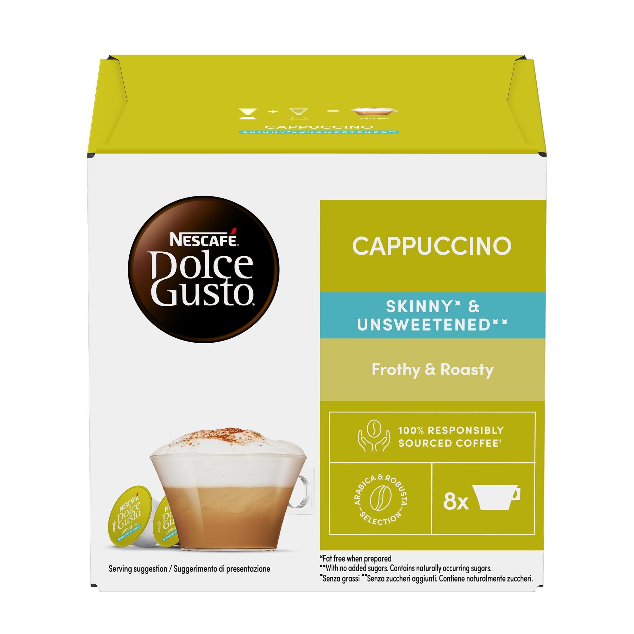 Nescafé Dolce Gusto Cappuccino Skinny Unsweetened - kávové kapsle - 16 ks