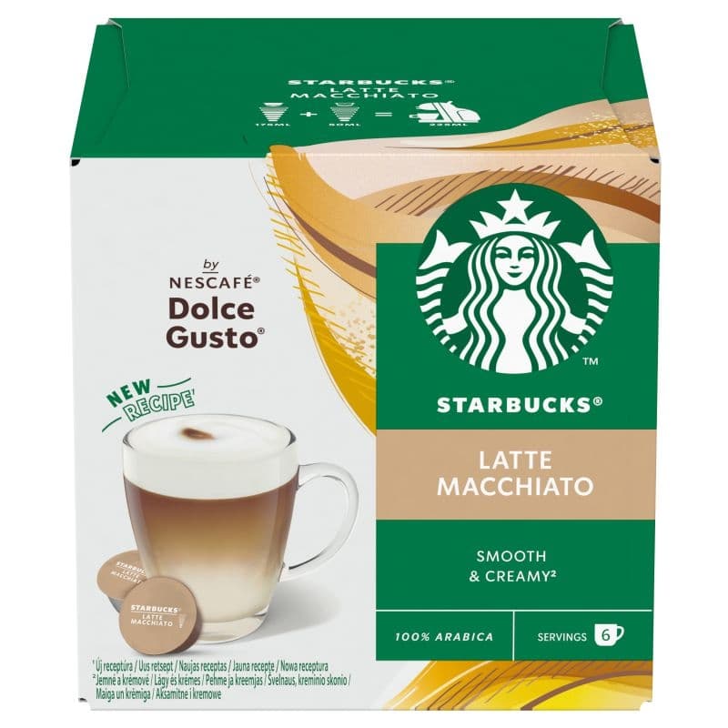 Starbucks Latte Macchiato by Nescafé Dolce Gusto Kávové kapsle 12 ks