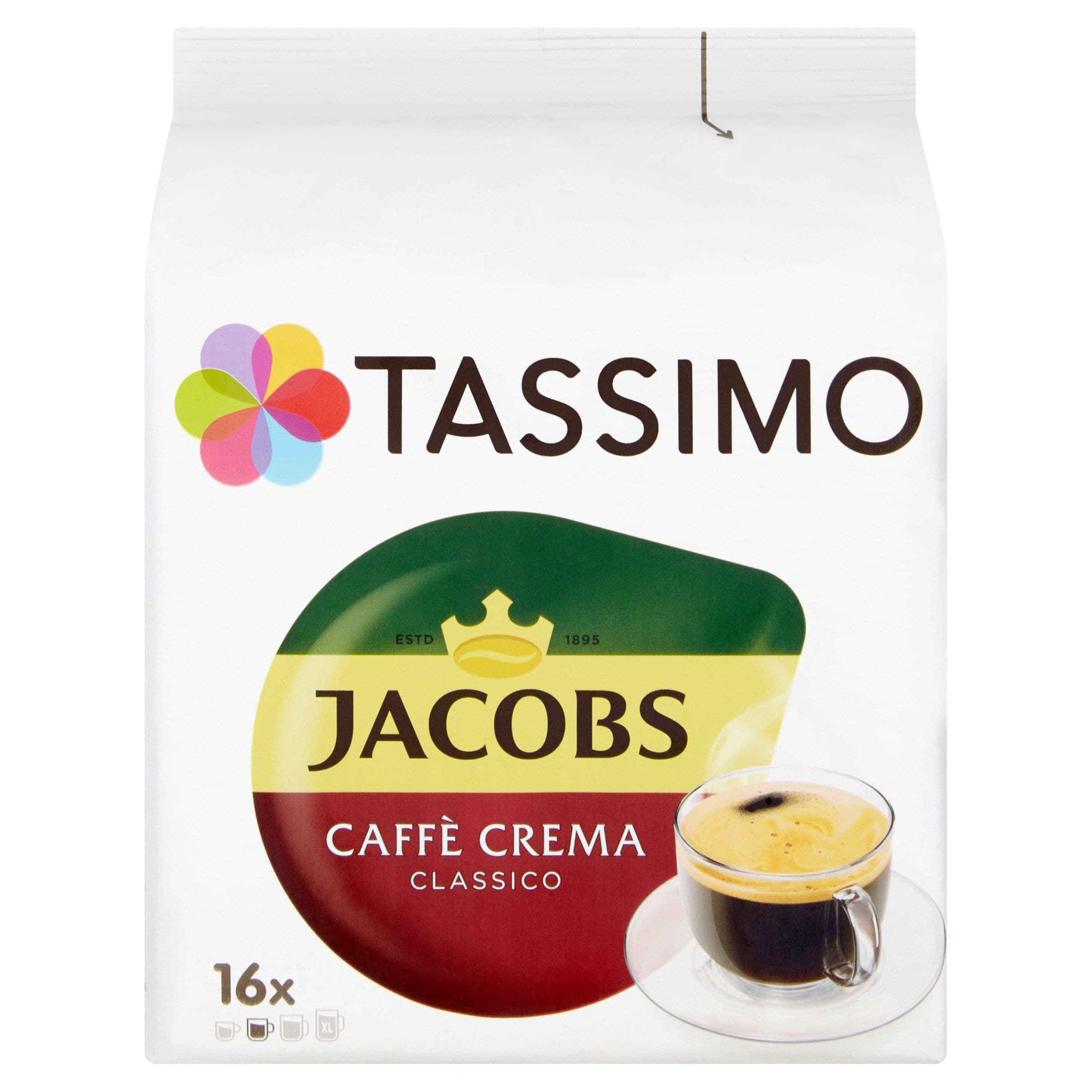 Tassimo Jacobs Caffè Crema Classico 16x7 g