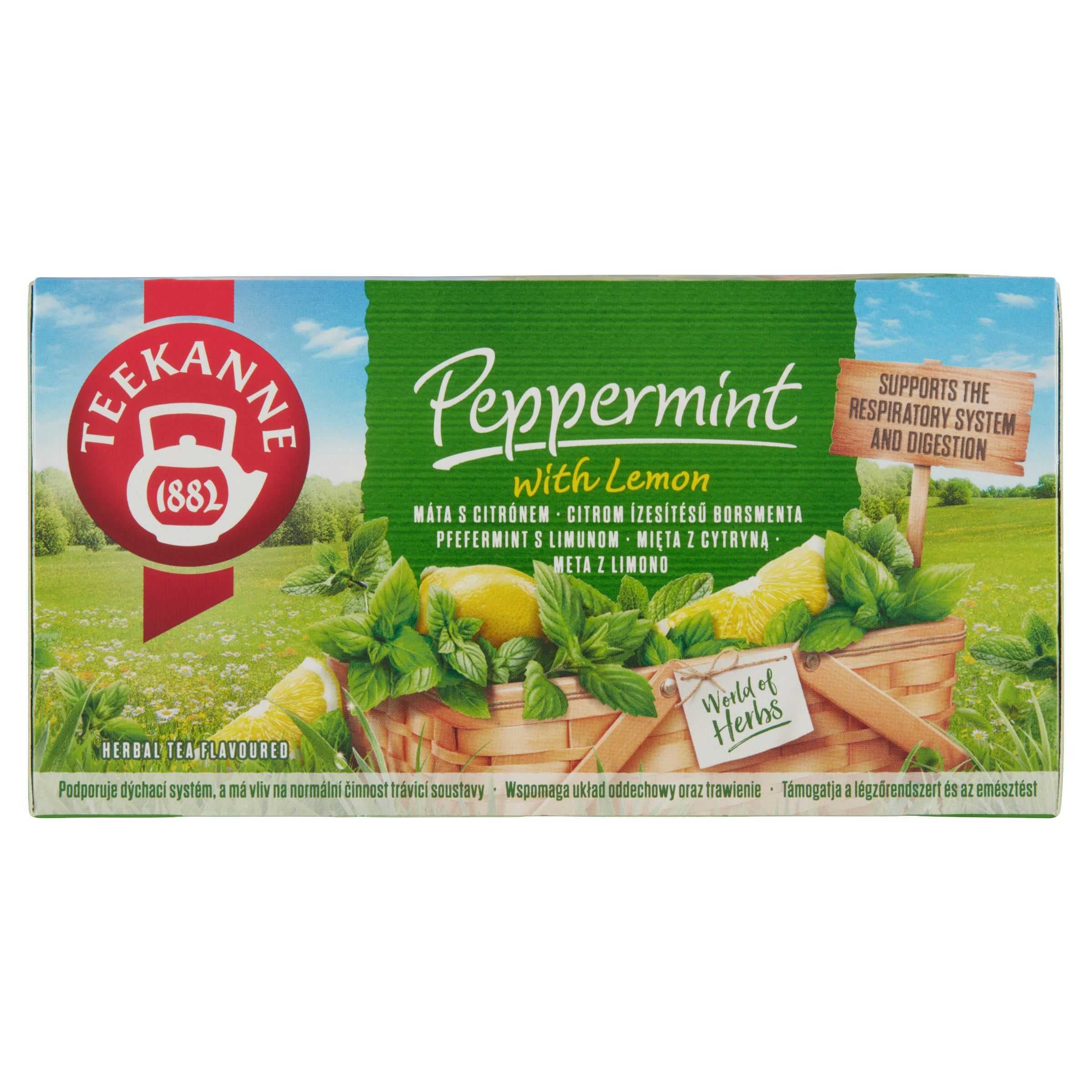 Teekanne Peppermint with lemon, bylinný čaj 20x1,5 g