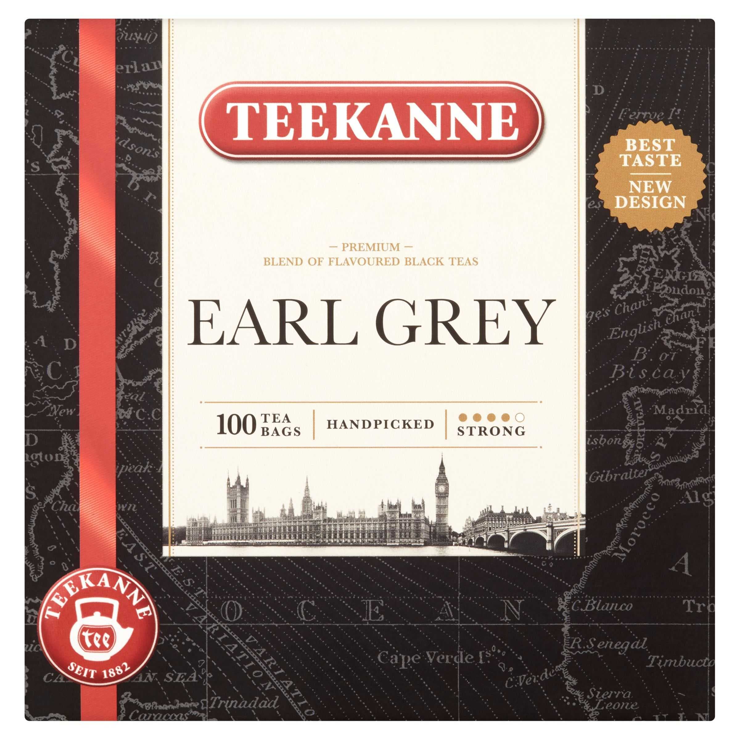 Teekanne Earlgrey černý čaj aromatizovaný, 100 sáčků, 165 g