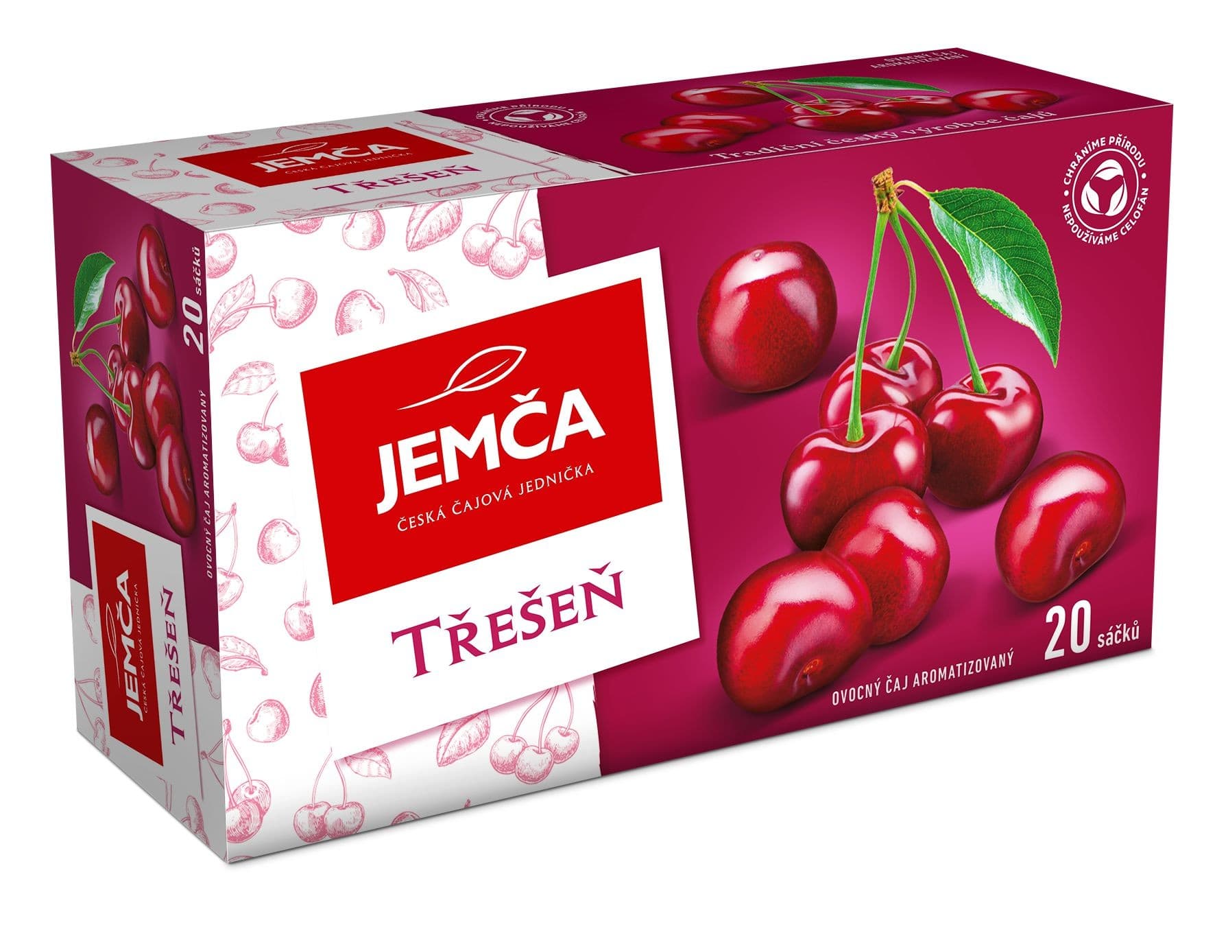 Jemča Třešeň ovocný čaj aromatizovaný 20x2 g