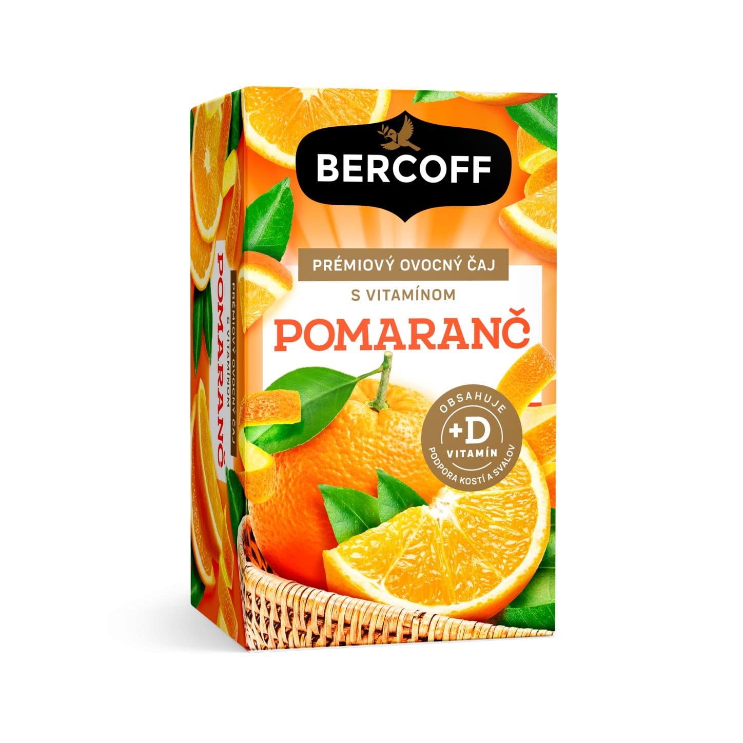 Bercoff Ovocný čaj Pomeranč  s vitamínem D