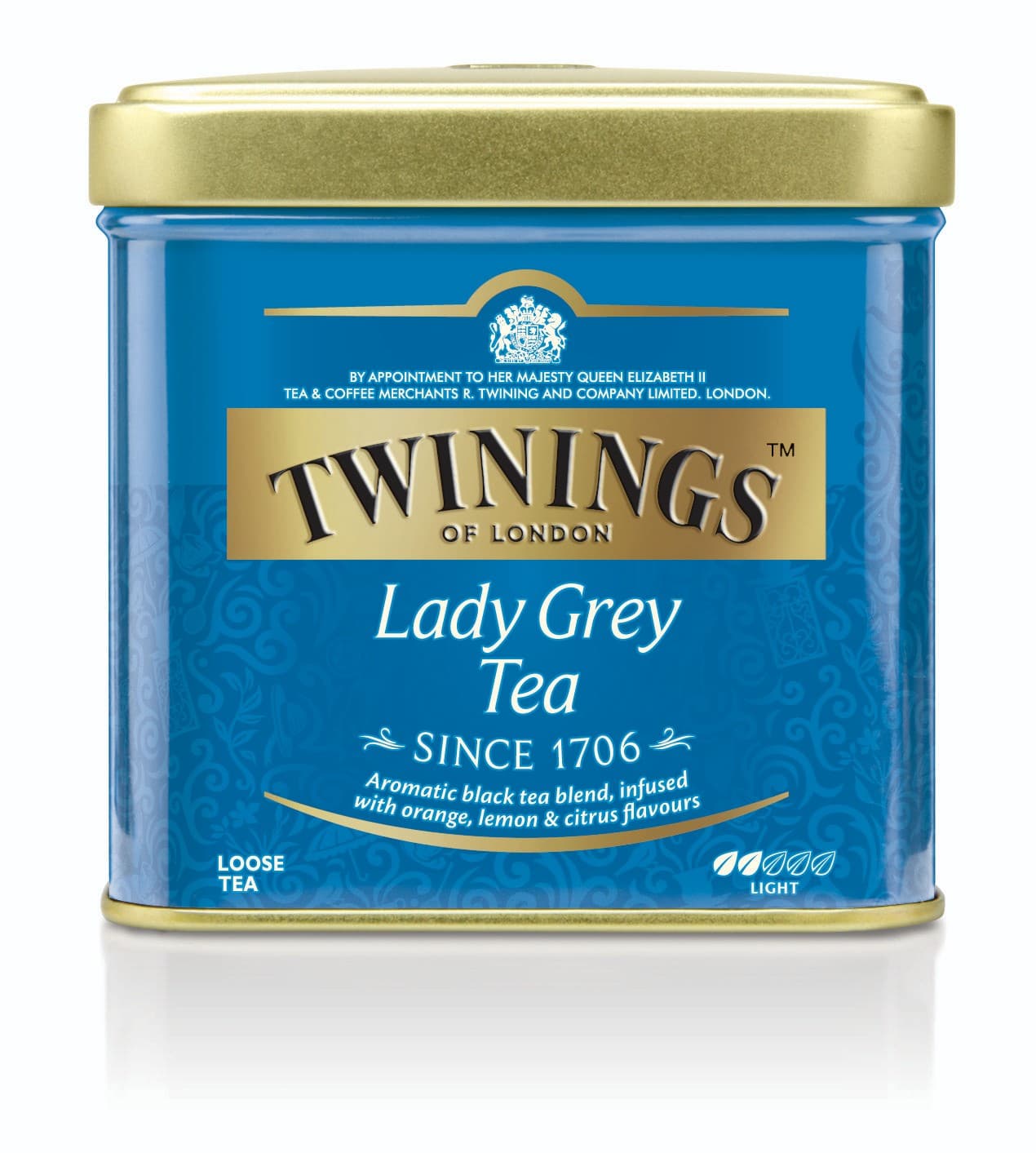 Twinings Lady Grey černý aromatizovaný ochucený čaj s přídavkem citrusové kůry 100 g