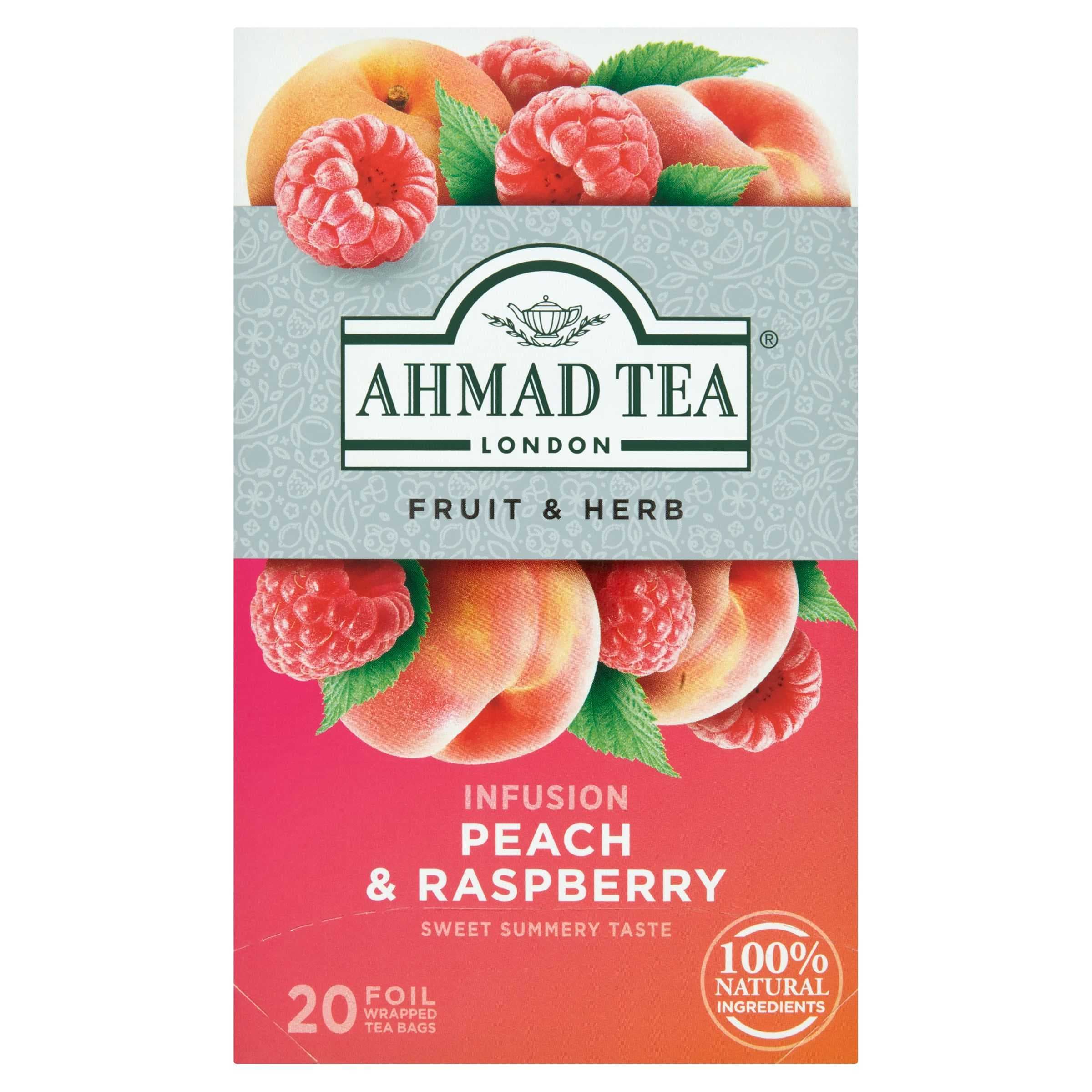 Ahmad Tea Malina & broskev ovocný a bylinný čaj 36g 20ks