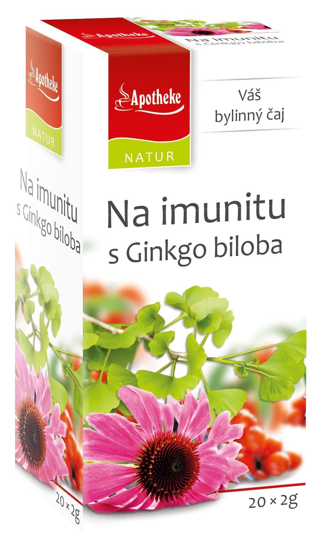 Apotheke Natur Na imunitu s ginkgo čaj 20 x 2 g