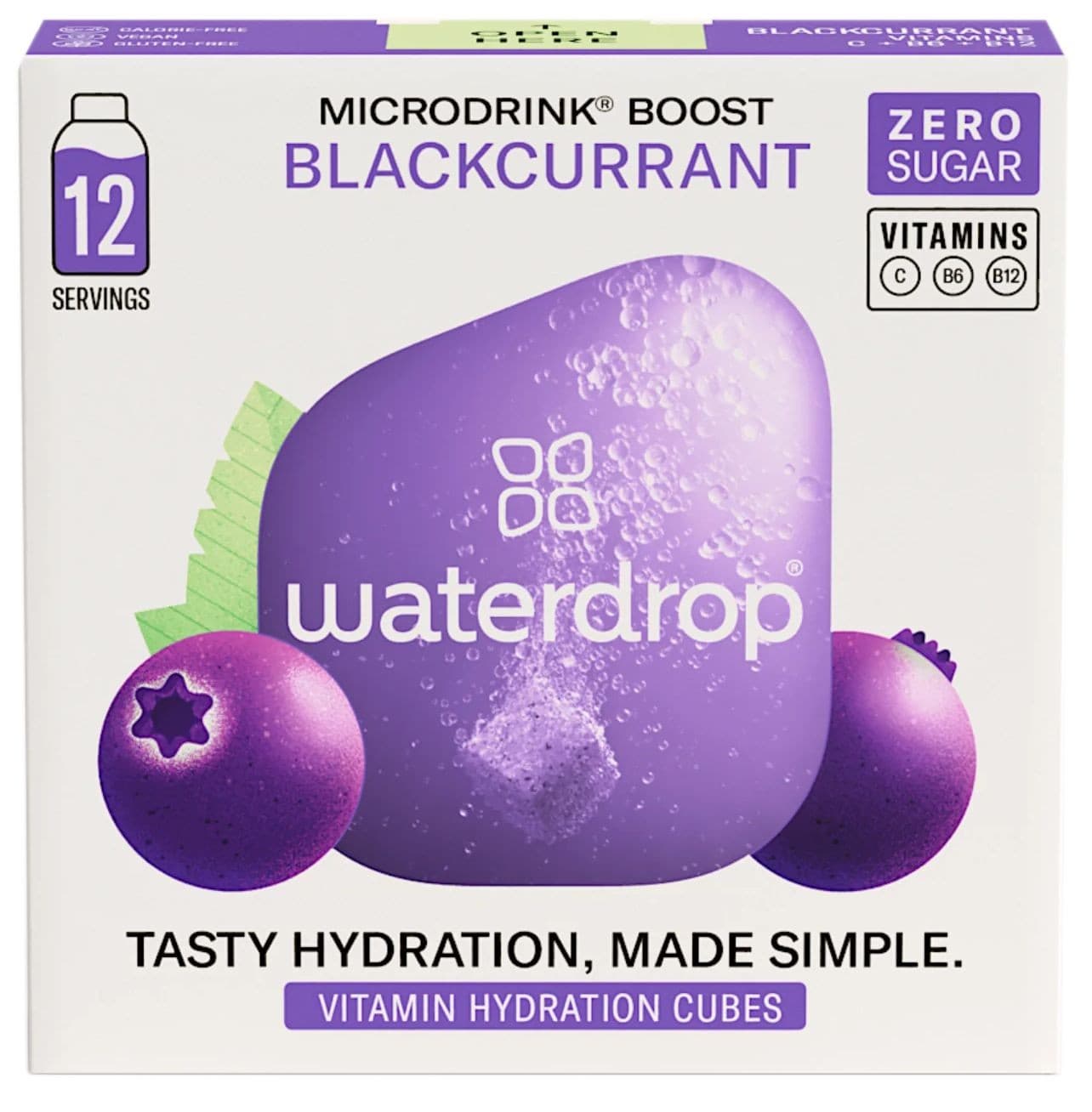 Waterdrop Blackcurrant 12ks