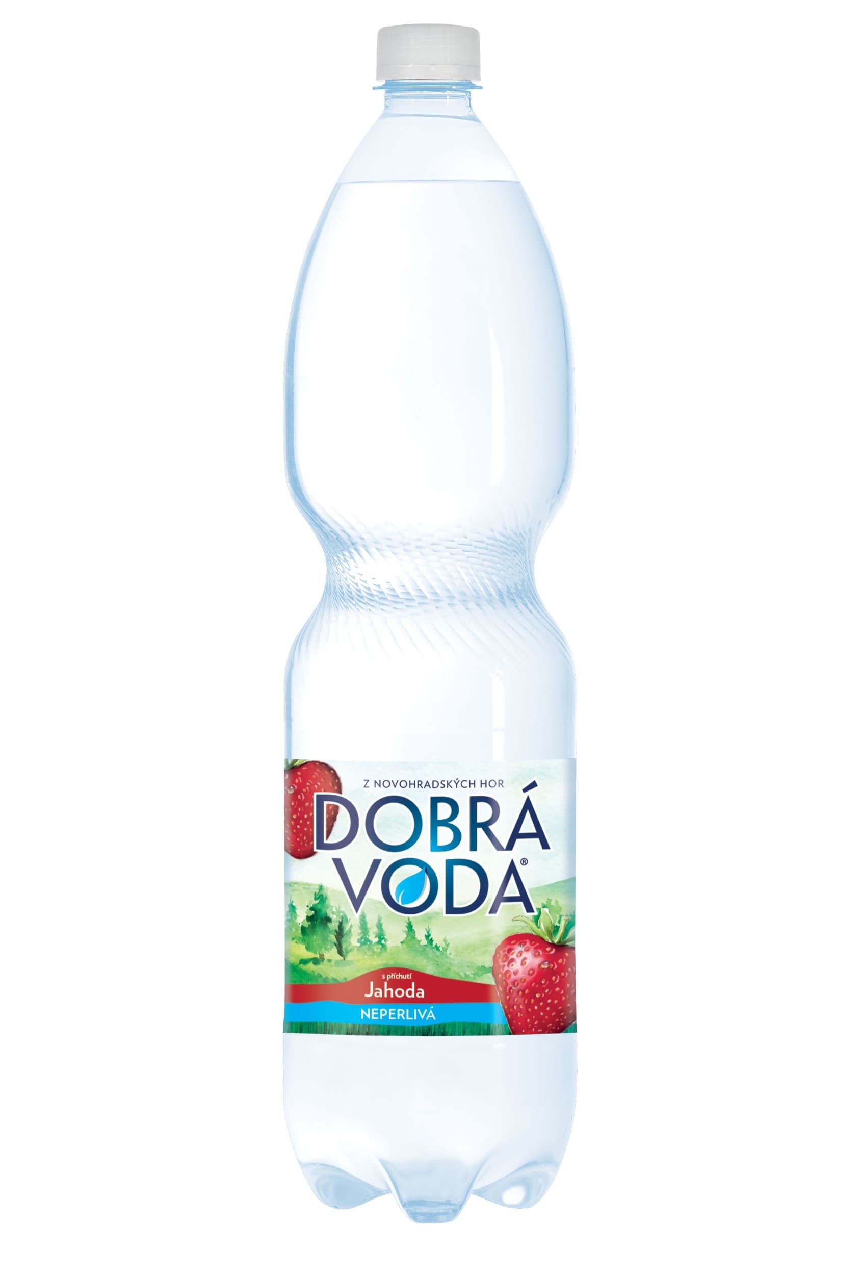 Dobrá Voda Neperlivá s příchutí jahoda 1,5 l