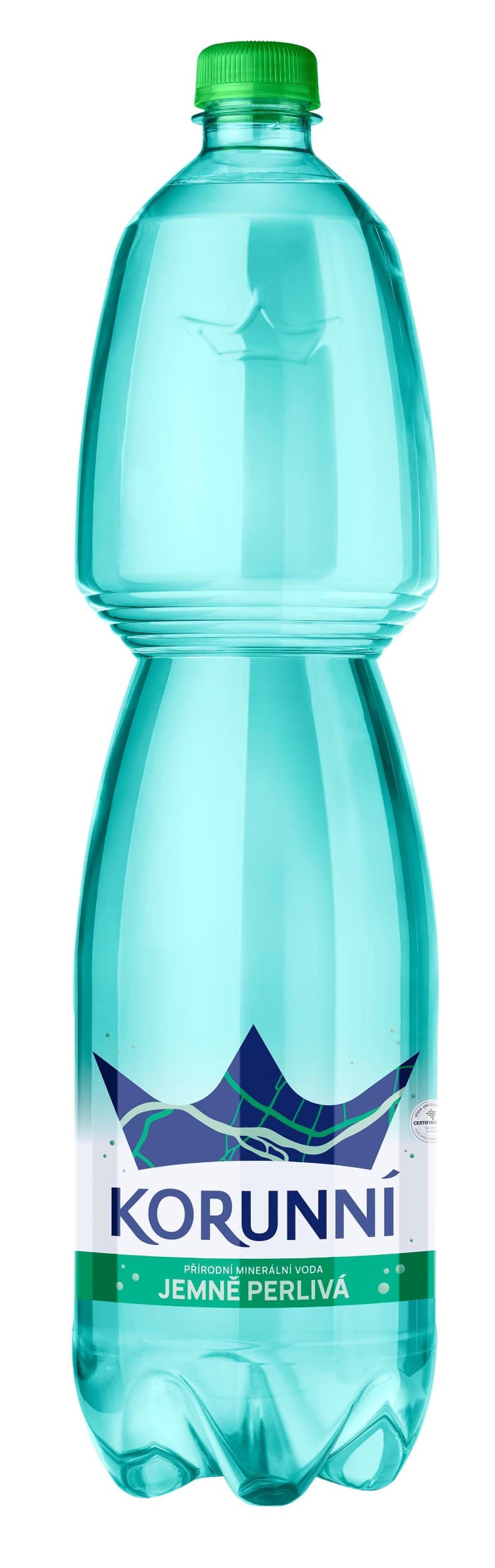 Korunní Přírodní jemně perlivá minerální voda 1,5 l