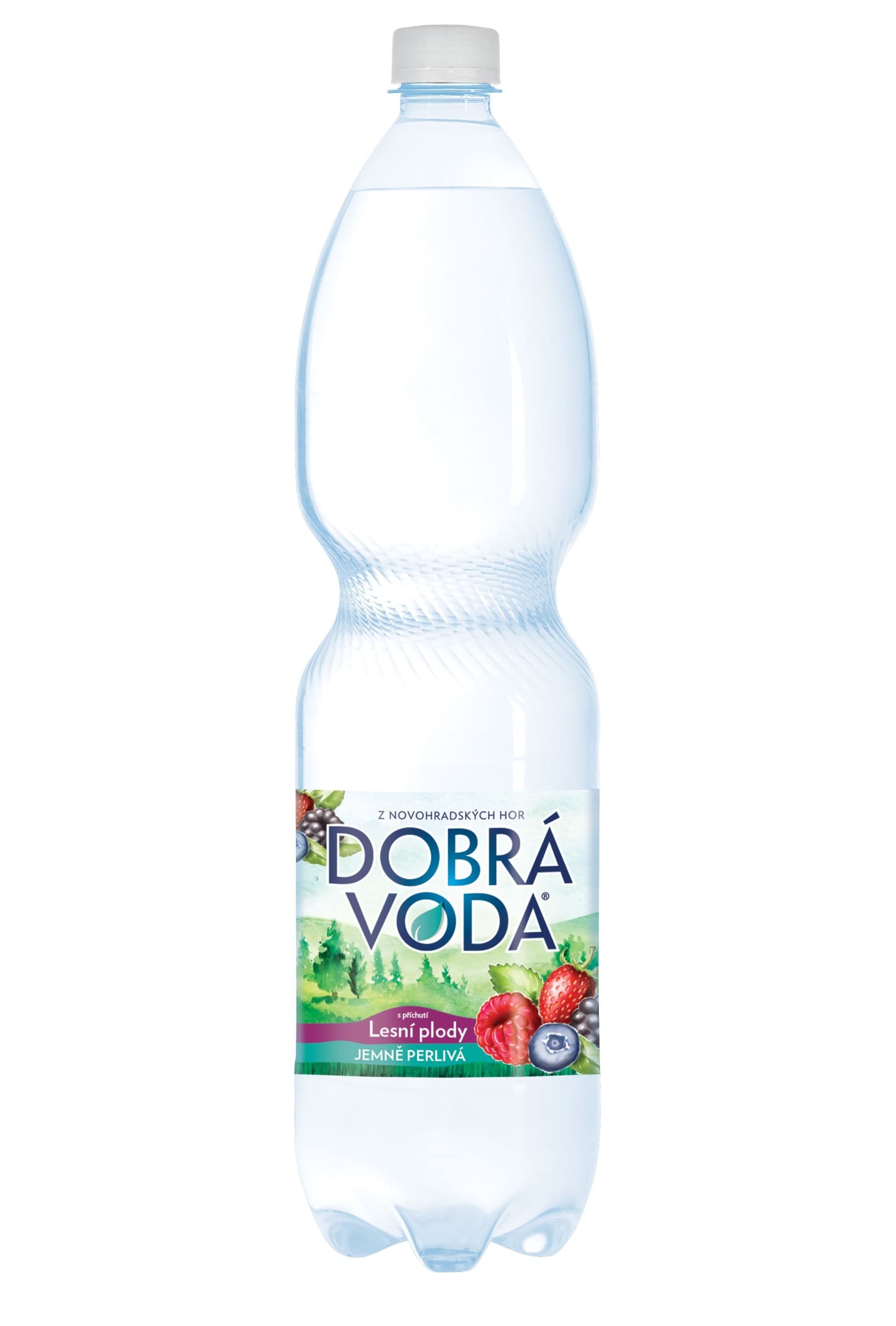 Dobrá Voda Jemně perlivá s příchutí lesní plody 1,5 l
