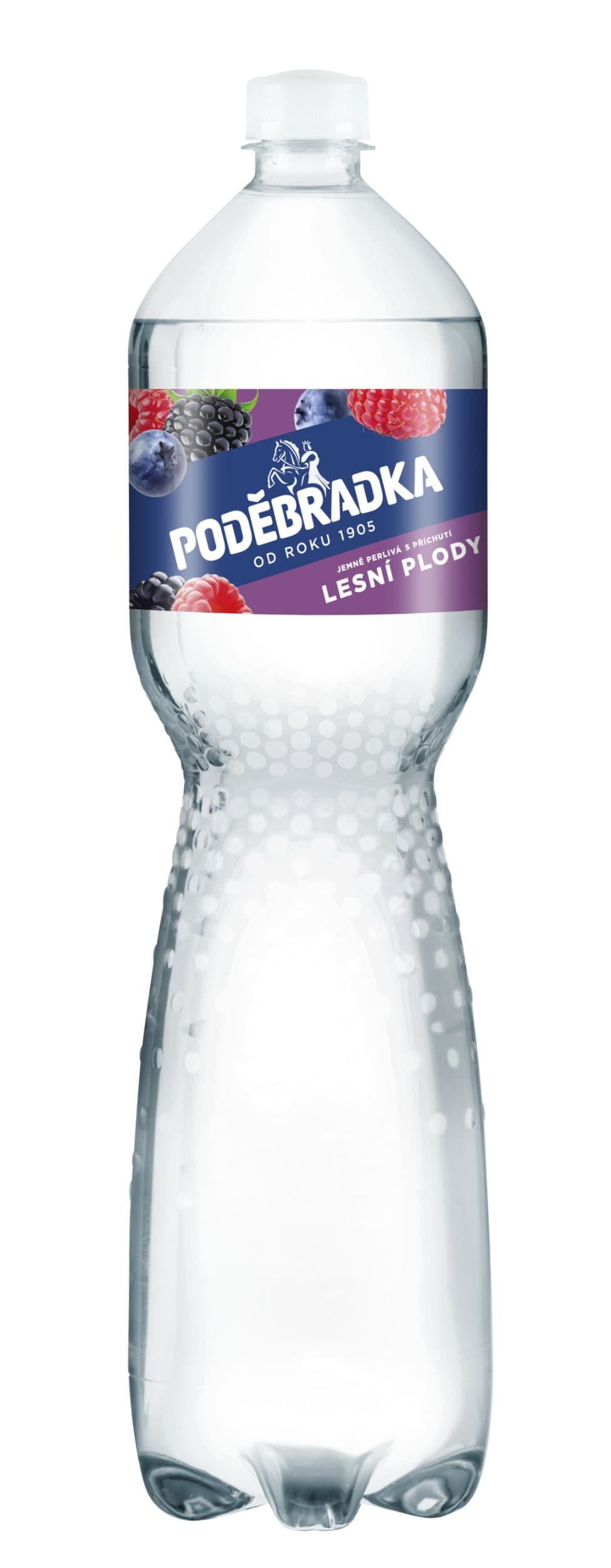 Poděbradka Jemně perlivá s příchutí lesní plody 1,5 l