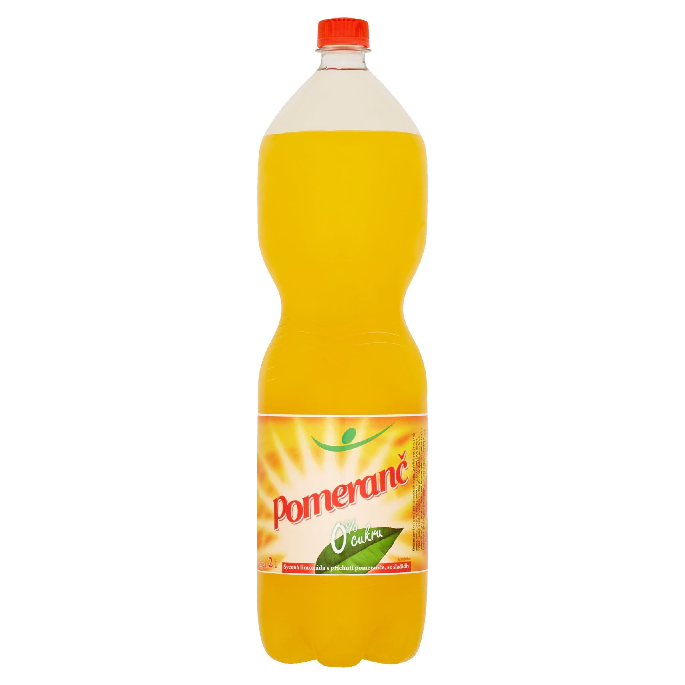 Voda s příchutí pomeranč se sladidly 2 l