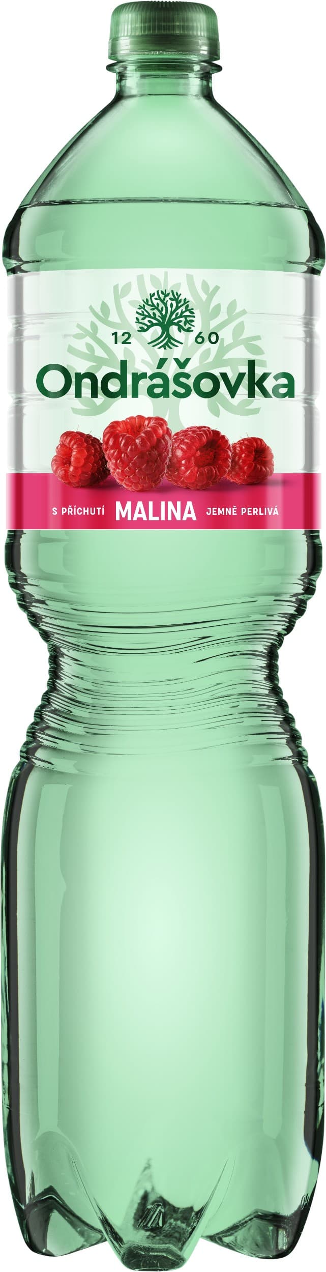 Ondrášovka Jemně perlivá minerální voda s příchutí maliny 1,5 l