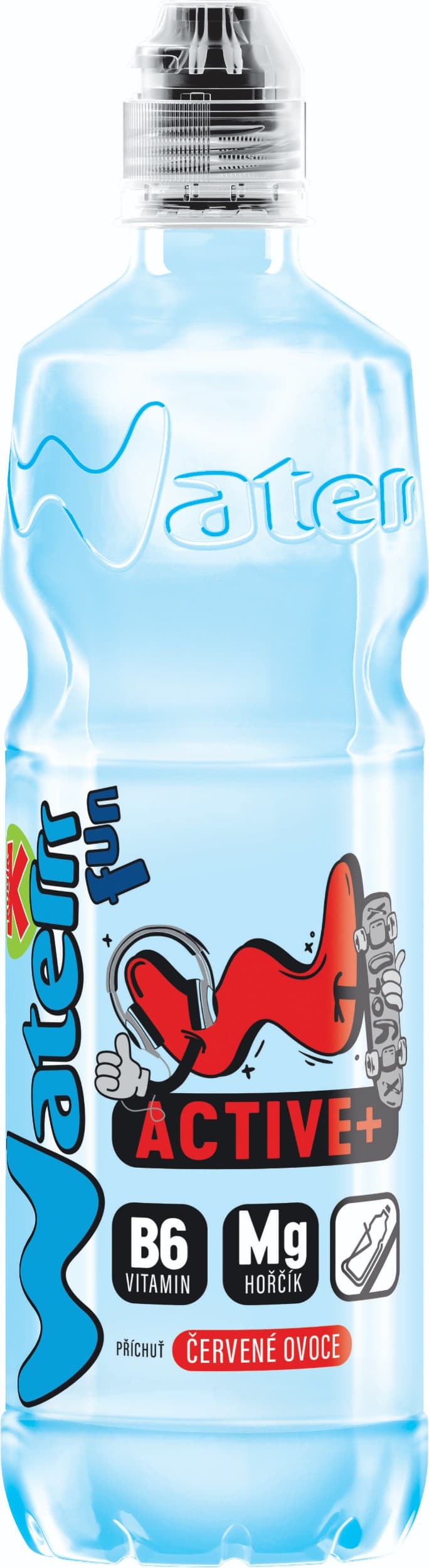 Kubík Waterrr Active příchuť Červené ovoce 0,75 l