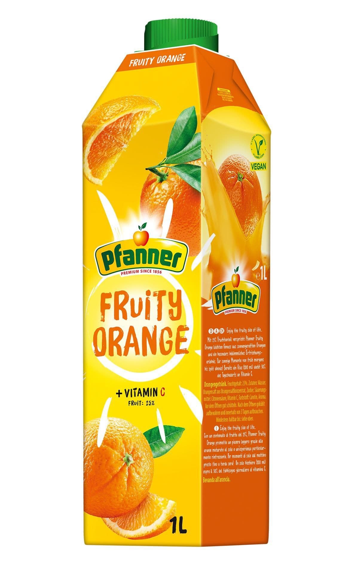 Pfanner Fruity Pomeranč 25% 1l