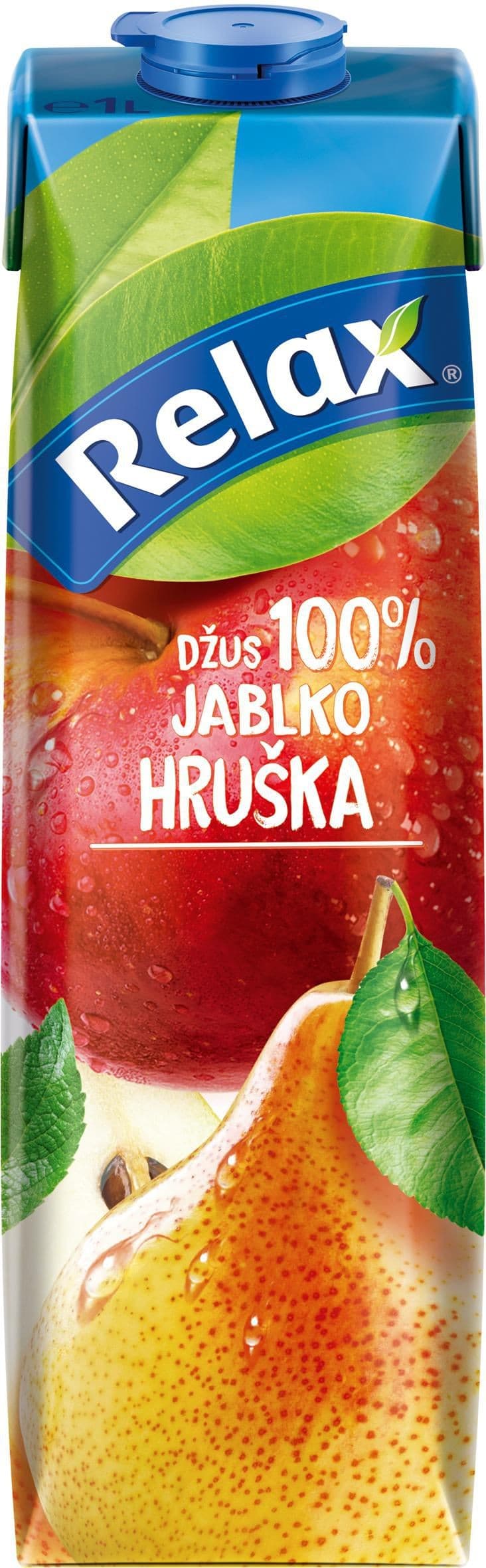 Relax 100% džus Jablko-hruška 1 l