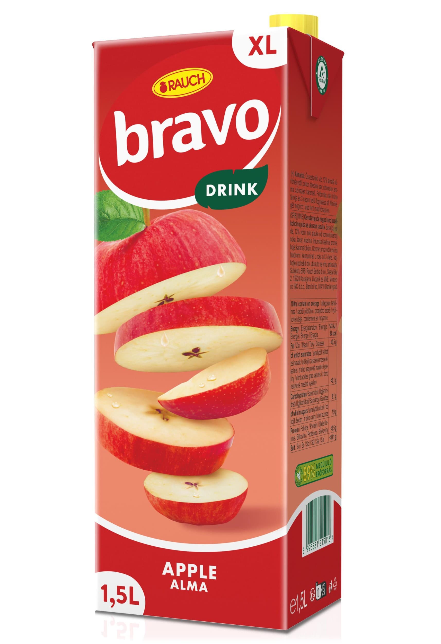 Bravo s příchutí  jablko 1,5l