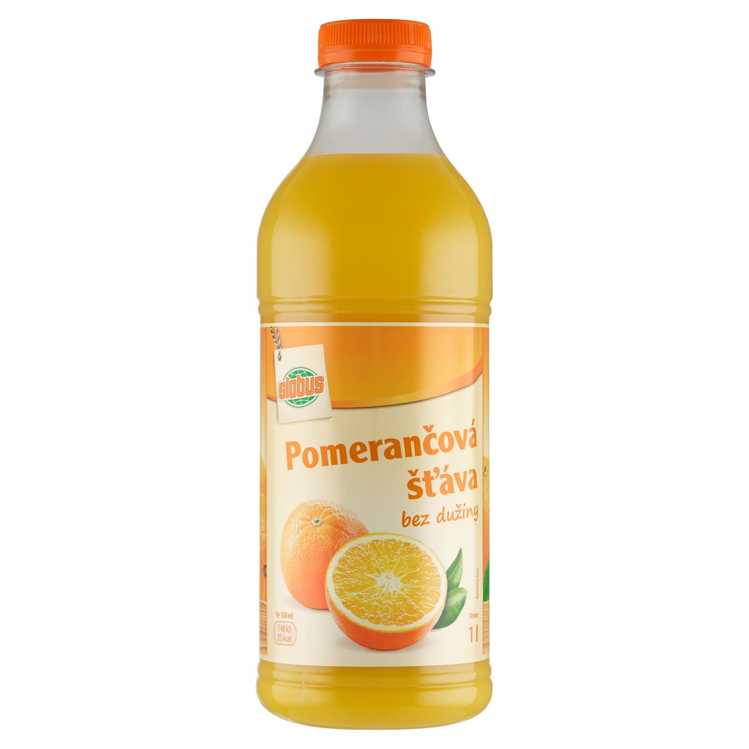 Pomerančová šťáva bez dužiny 1l