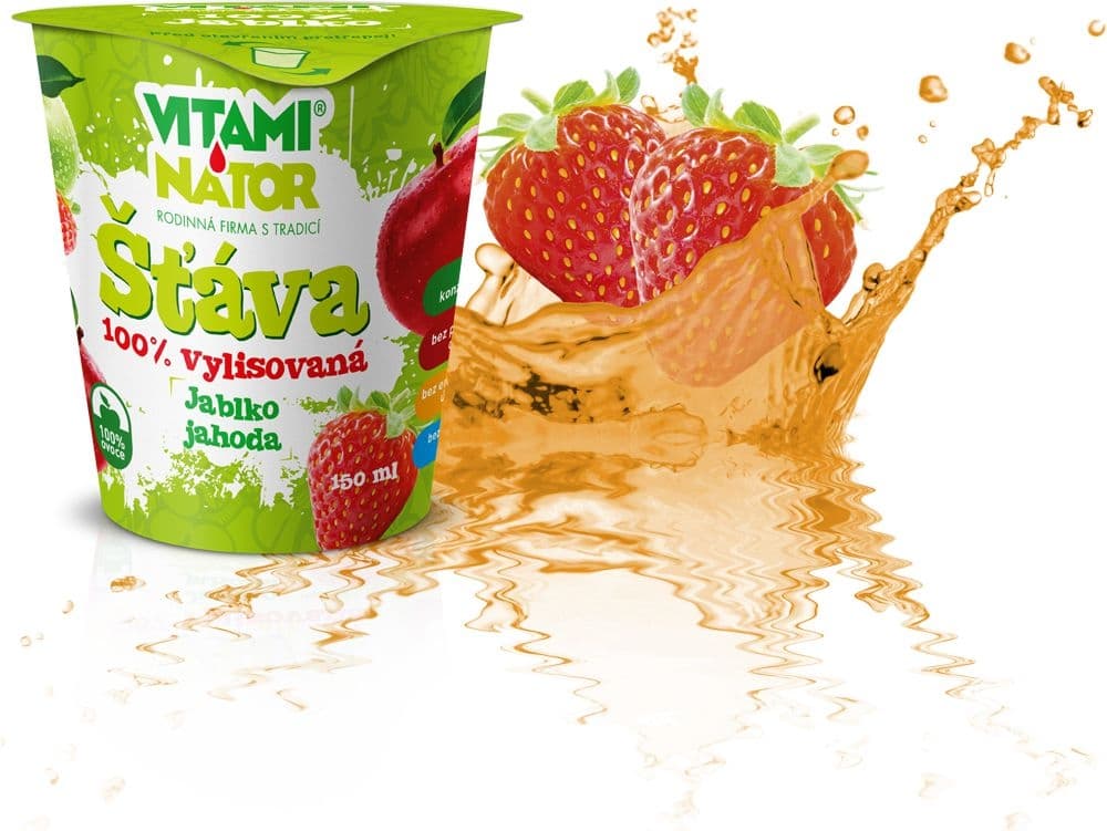 Vitaminátor 100% šťáva jablko-jahoda 150ml