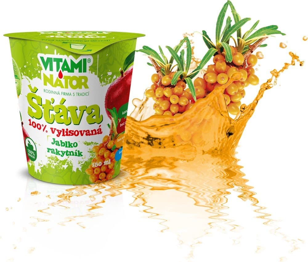 Vitaminátor 100% šťáva jablko-rakytník 150ml