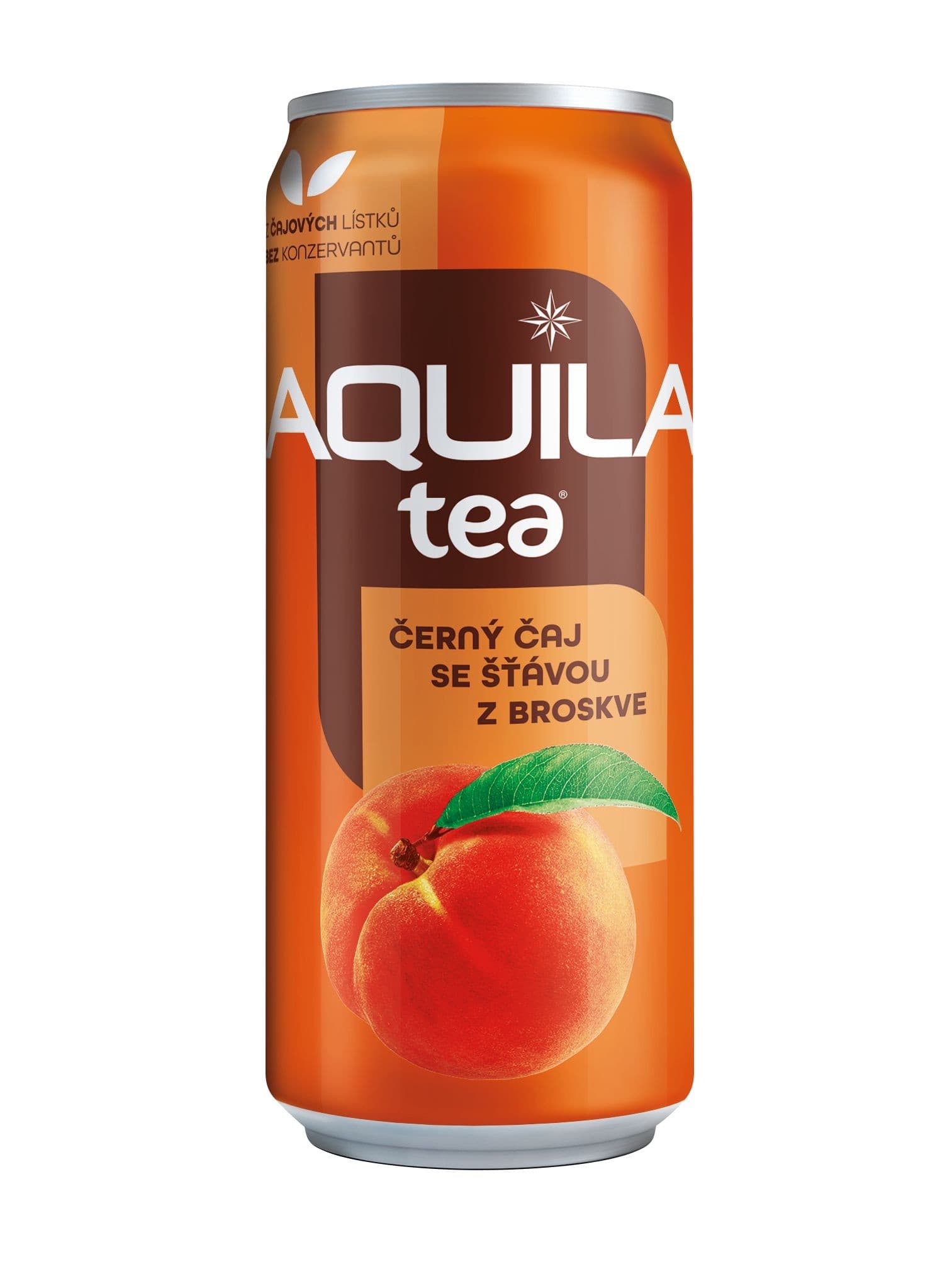 Aquila černý čaj s broskví 0,33l CAN