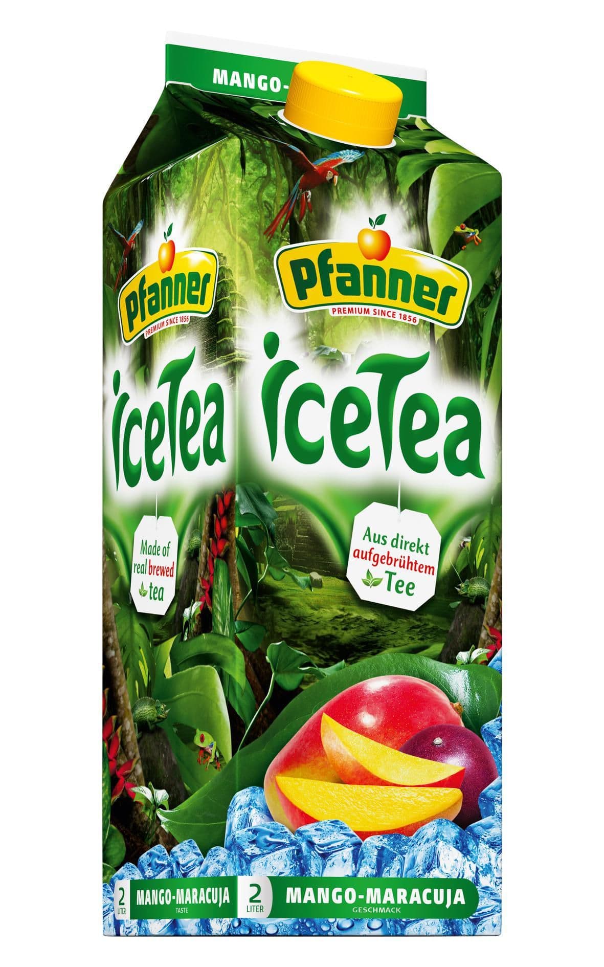 Pfanner Ledový čaj příchuť Mango-Maracuja 2L
