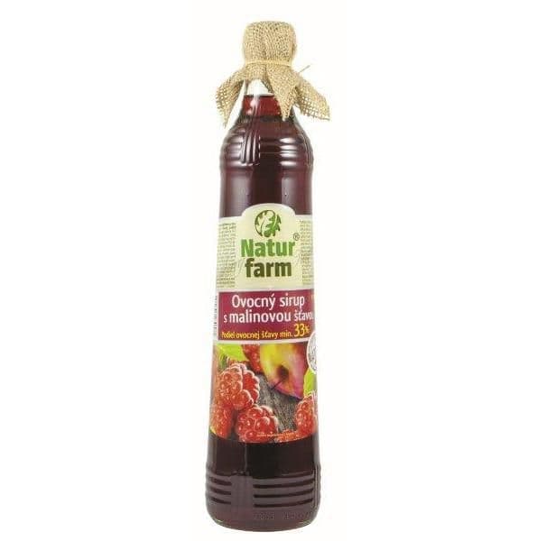Pannon food Natur Farm Ovocný sirup s malinovou šťávou 0,7 l