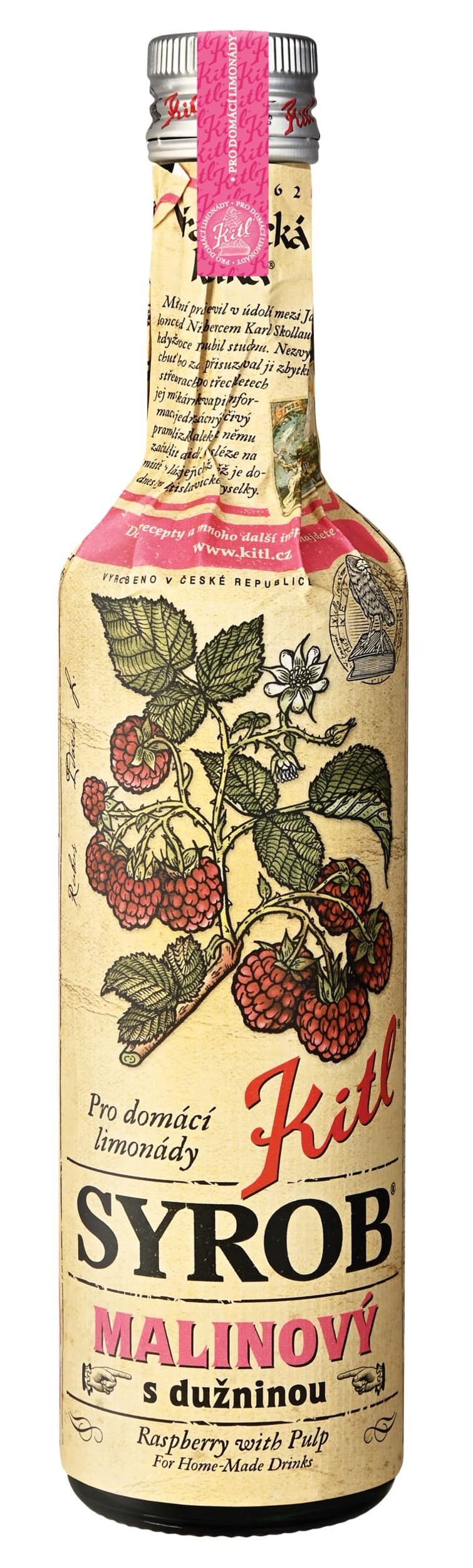 Kitl Syrob Malinový s dužninou 500 ml