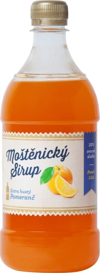 Moštěnický sirup Pomeranč 0,7 l