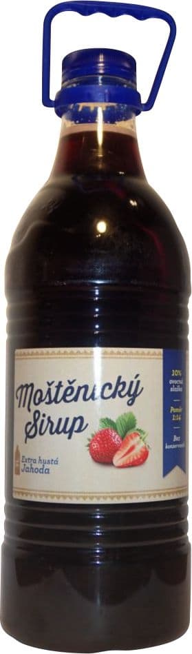 Moštěnický sirup Jahoda 3 l
