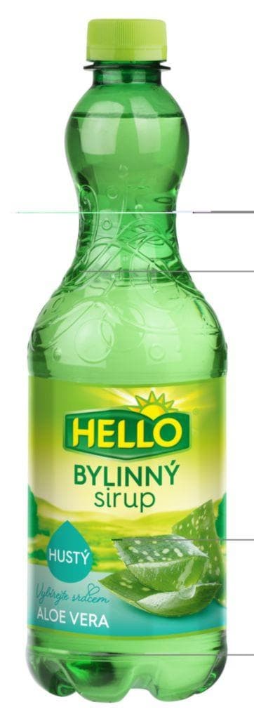 Hello Bylinný sirup Aloe Vera 0,7 l