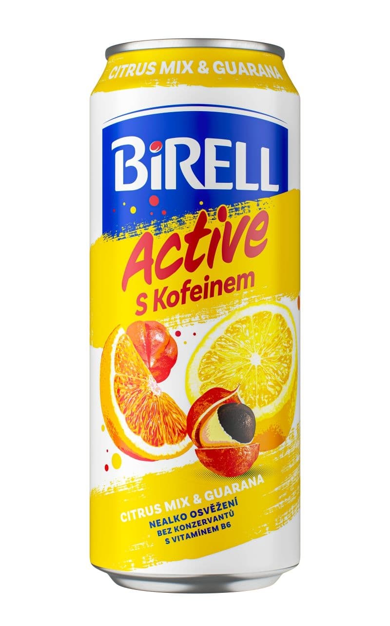 Birell Active Citrus mix & guarana s kofeinem 0,5 l