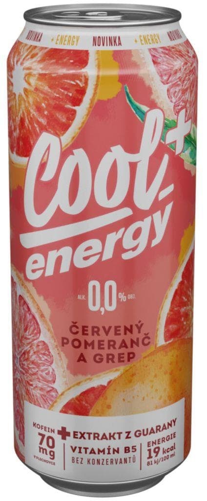 Cool+Energy Červený Pomeranč Nealko 0,5l