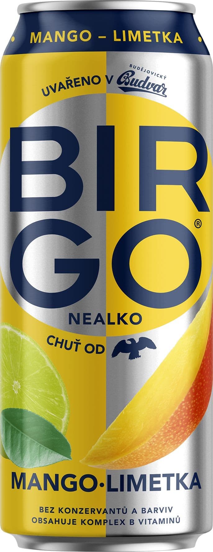 Birgo mango & limetka 0,5 l plech