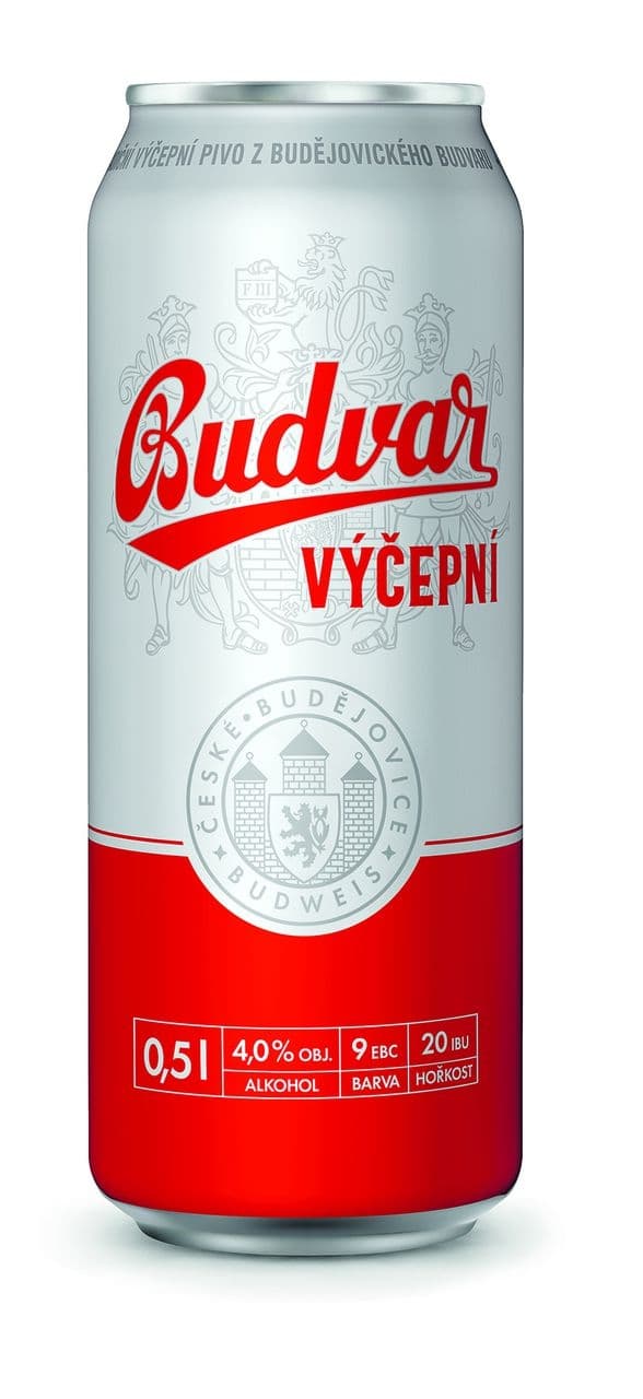 Budweiser Budvar Classic světlé výčepní pivo plech 0,5 l