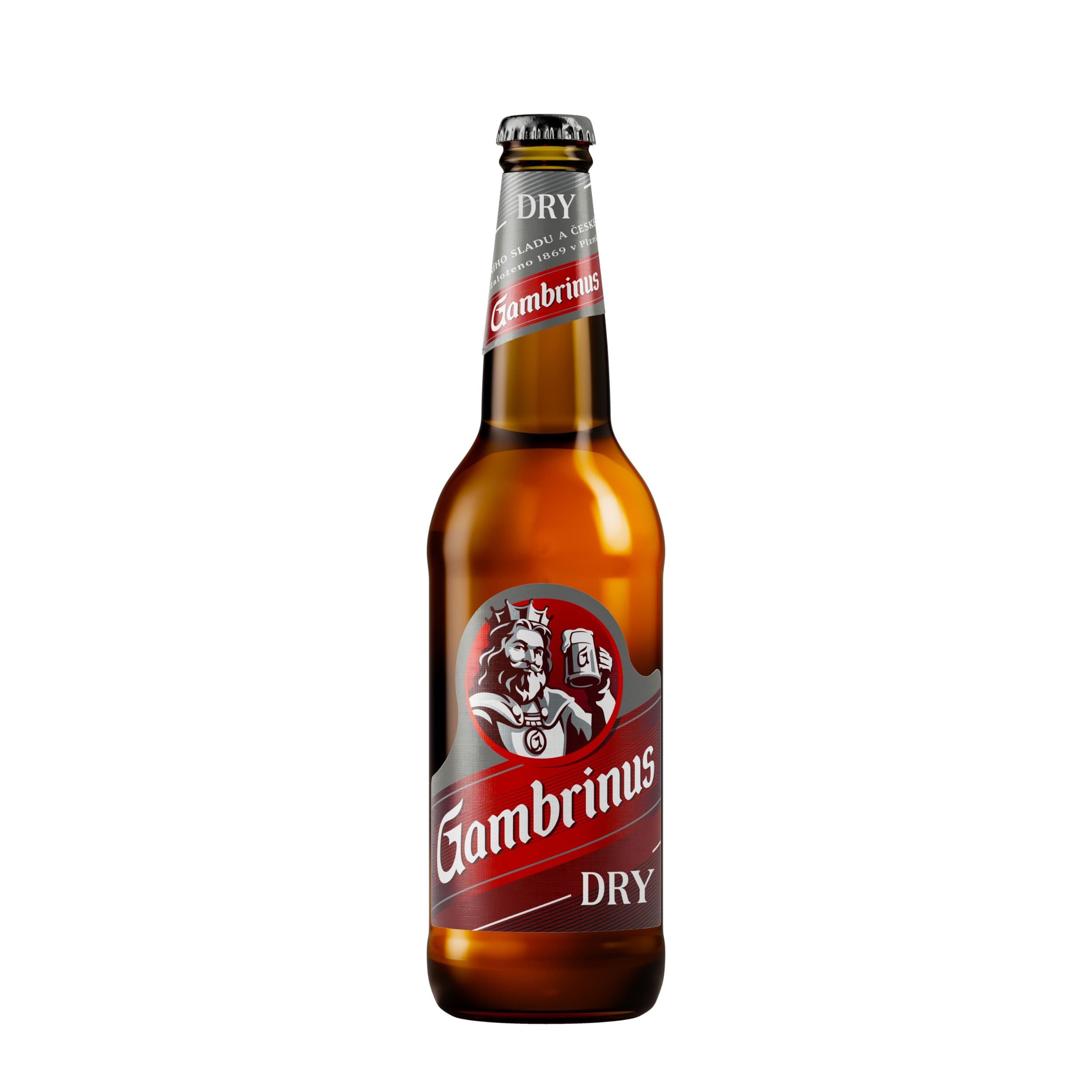 Gambrinus Dry pivo výčepní světlé 0,5 l