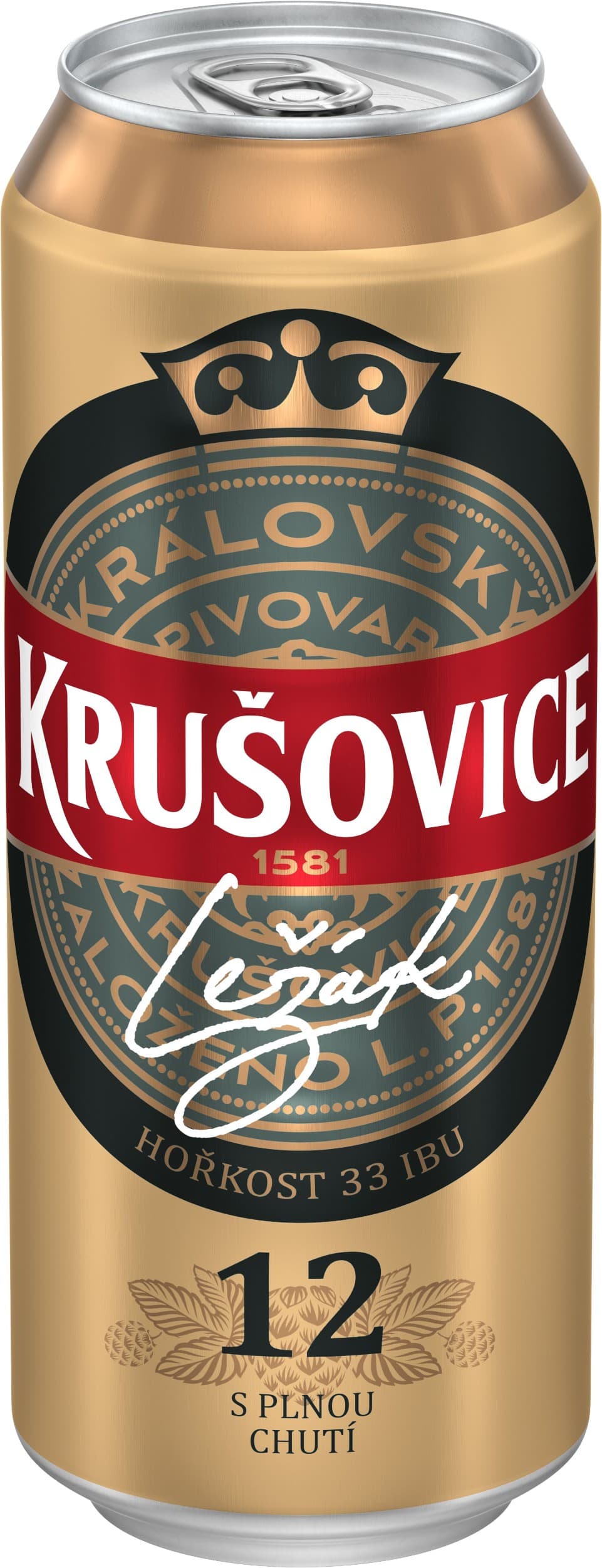 Krušovice 12° pivo ležák světlý 0,5 l