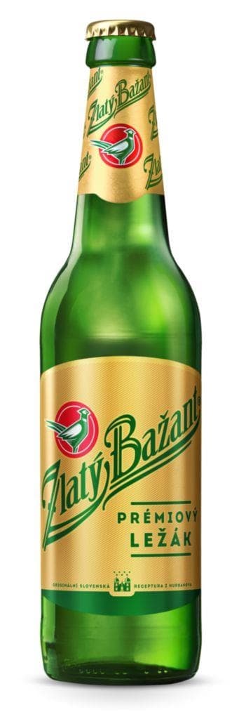 Zlatý Bažant pivo ležák světlý sklo 0,5 l