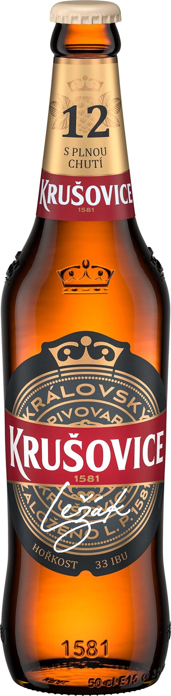 Krušovice 12° pivo ležák světlý 0,5 l