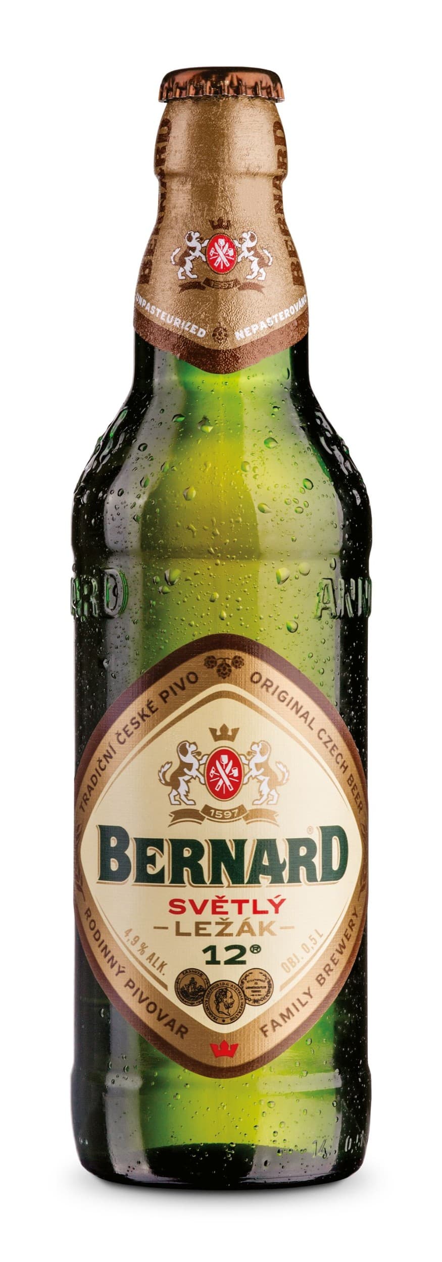 Bernard Tradiční ležák 12° světlé pivo 0,5 l
