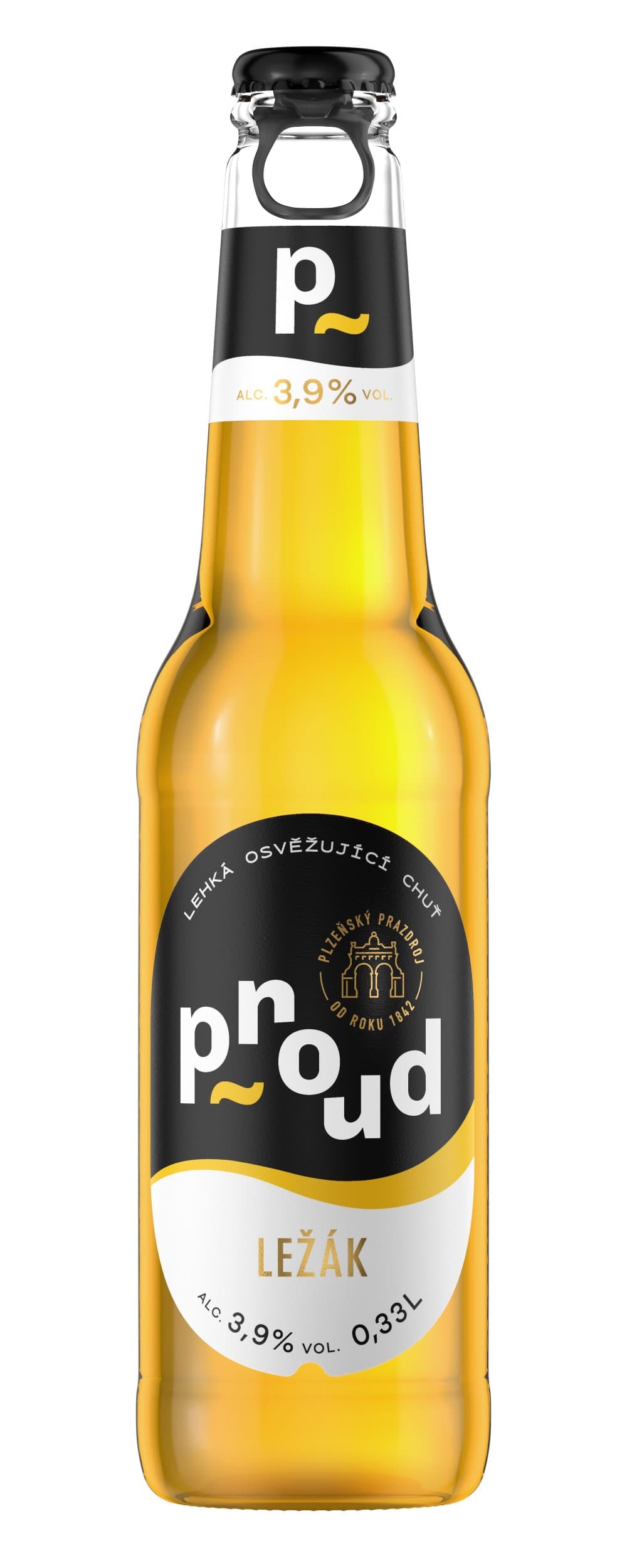 PROUD LEŽÁK 0,33L SKLO
