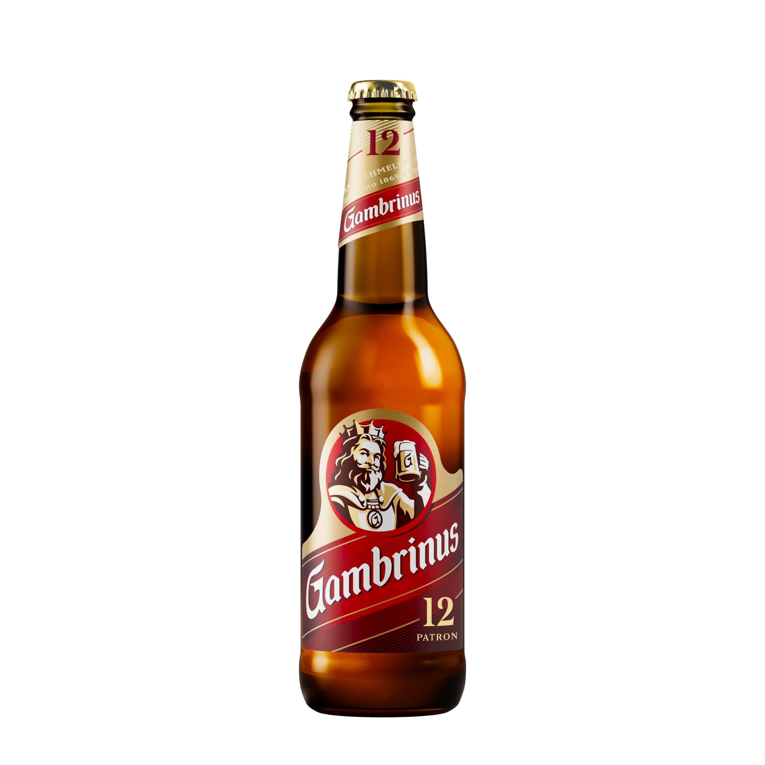 Gambrinus Plná 12° pivo ležák světlý 0,5 l