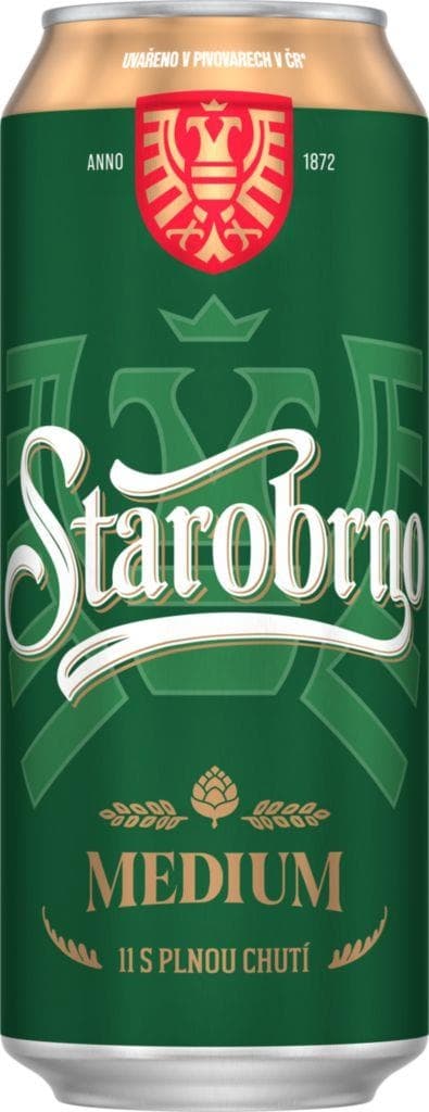 Starobrno Medium pivo ležák světlý 0,5l