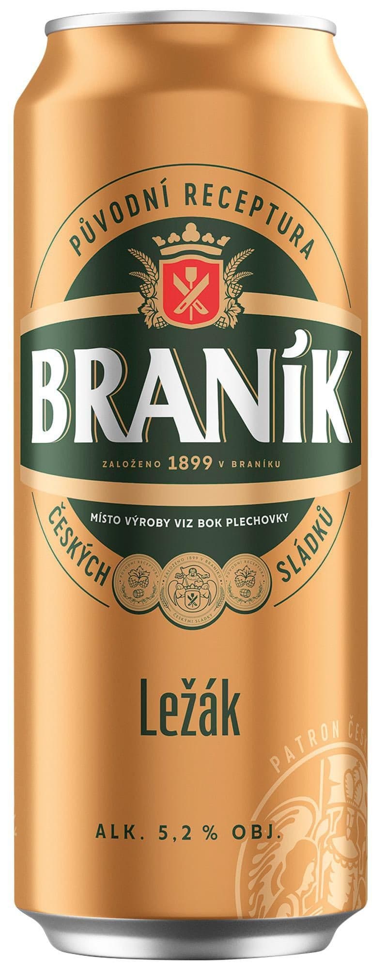 Braník Pivo ležák světlý 0,5 l