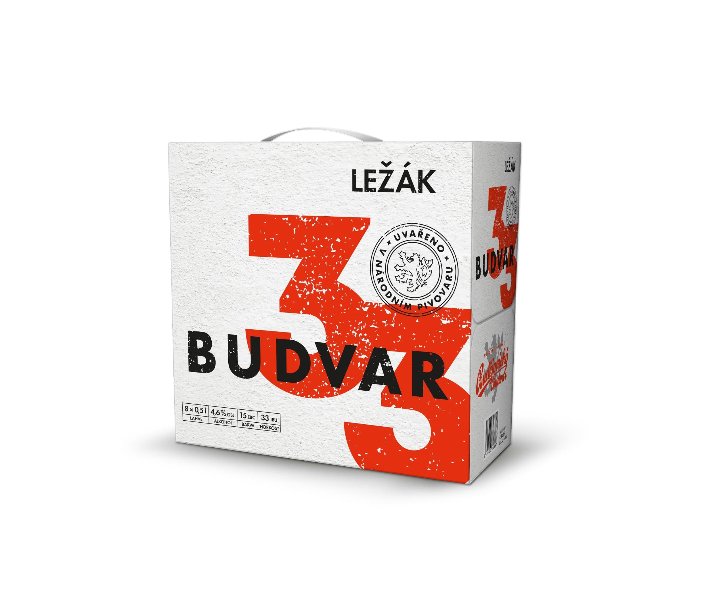 Budweiser Budvar 33 světlý ležák multipack 8x0,5l